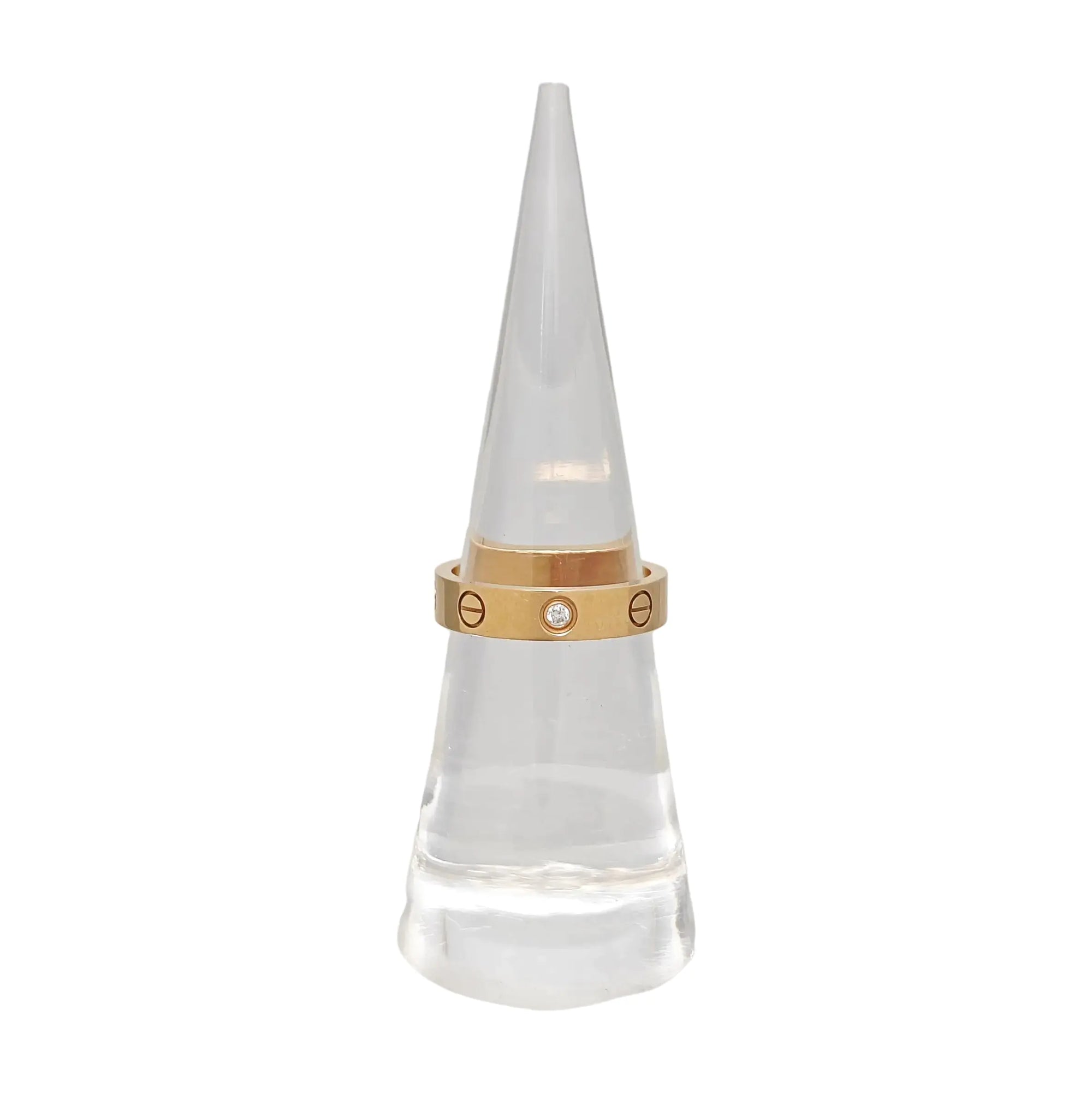 LOVE 18k Rose Gold Ring EU 50