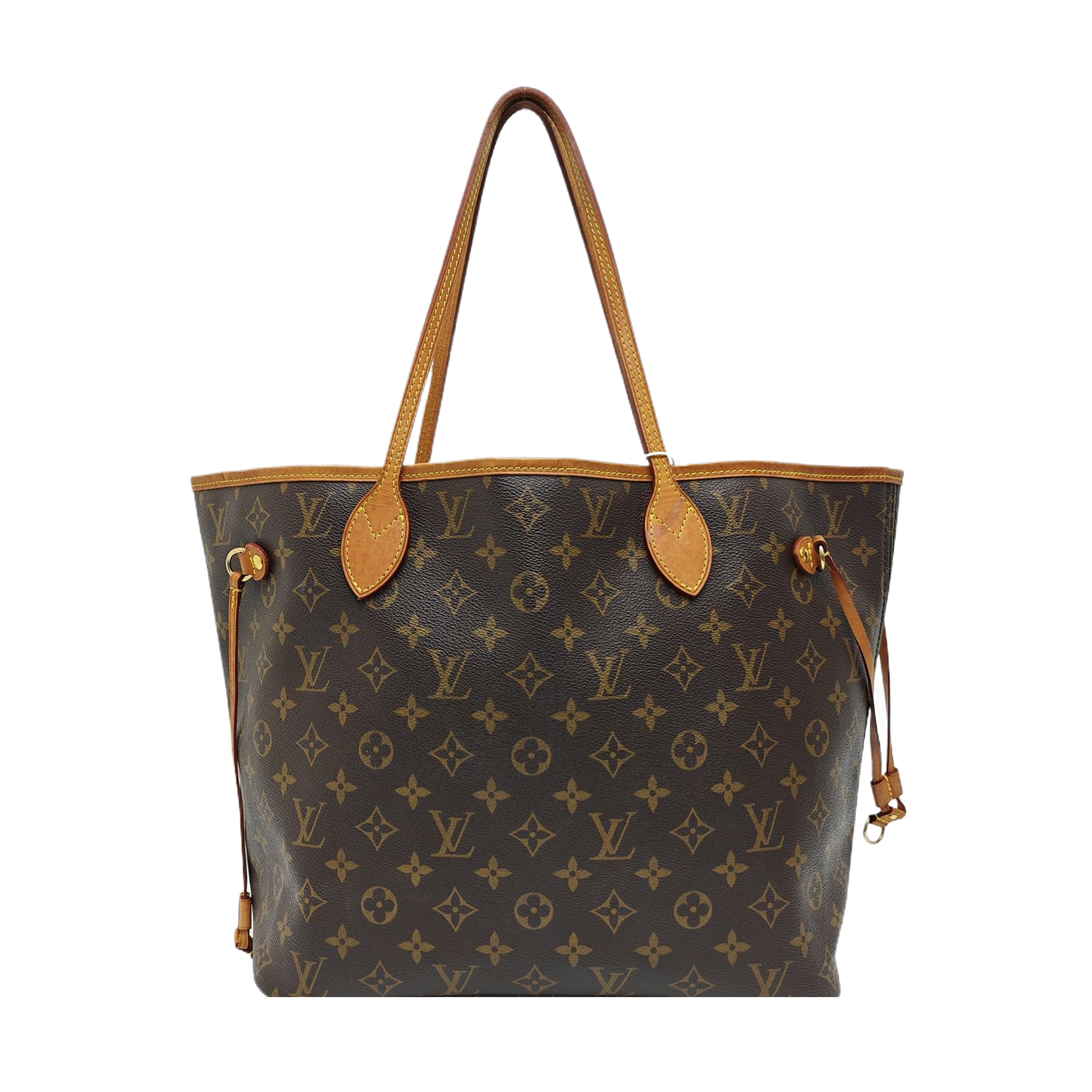 NEVERFULL MM Monogram Coated Canvas Brown
