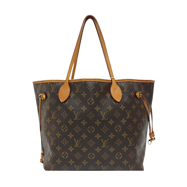 NEVERFULL MM Monogram Coated Canvas Brown