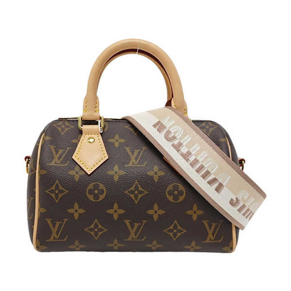 SPEEDY 20 Monogram Coated Canvas Brown