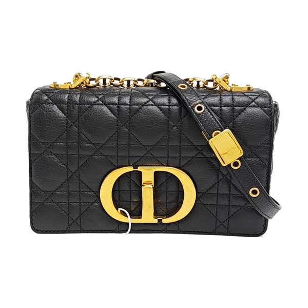 Dior Caro Small Cannage Calfskin Black
