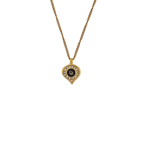 Dior Oblique Metal Gold Necklace