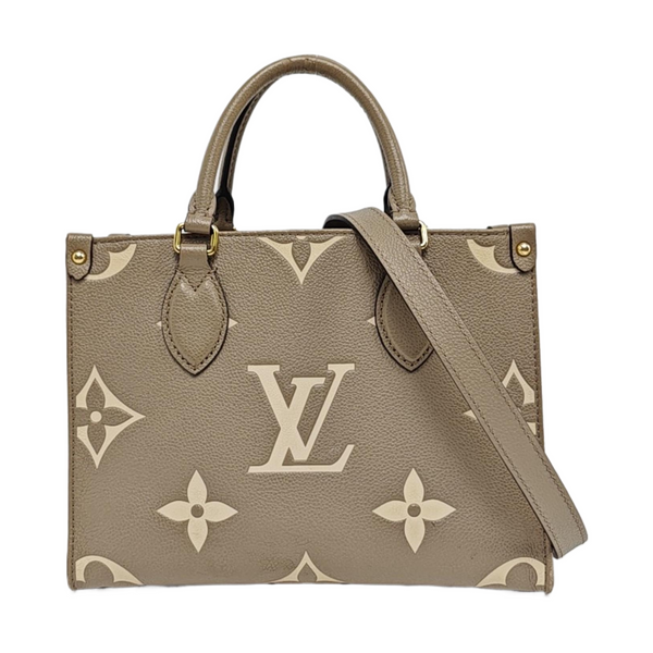 ONTHEGO PM Monogram Calfskin Gray