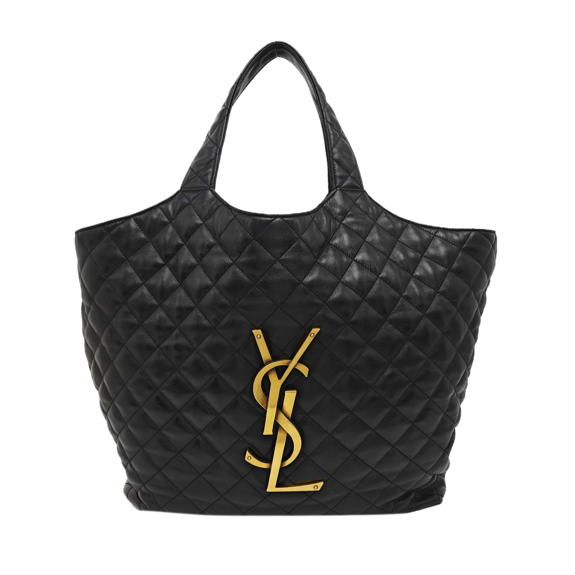 ICARE Extra Large Quilted Lambskin Black