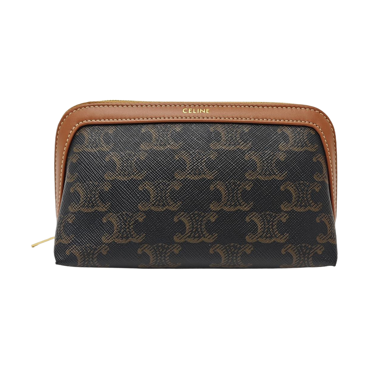 TRIOMPHE CANVAS Mini Coated Canvas Brown