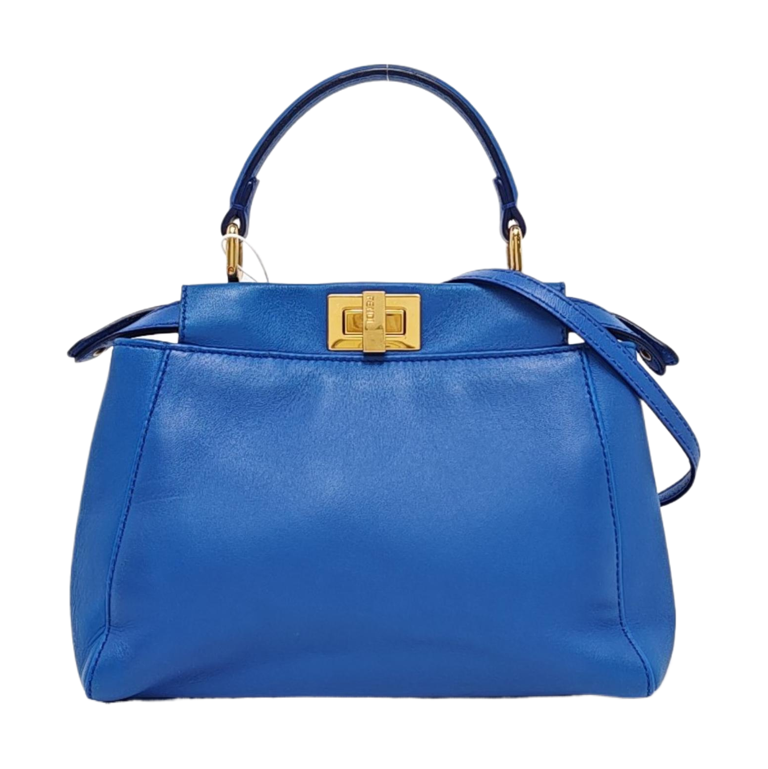 Authenticated pre-owned  Peekaboo Mini Calfskin Blue - Tote Bag at Looply