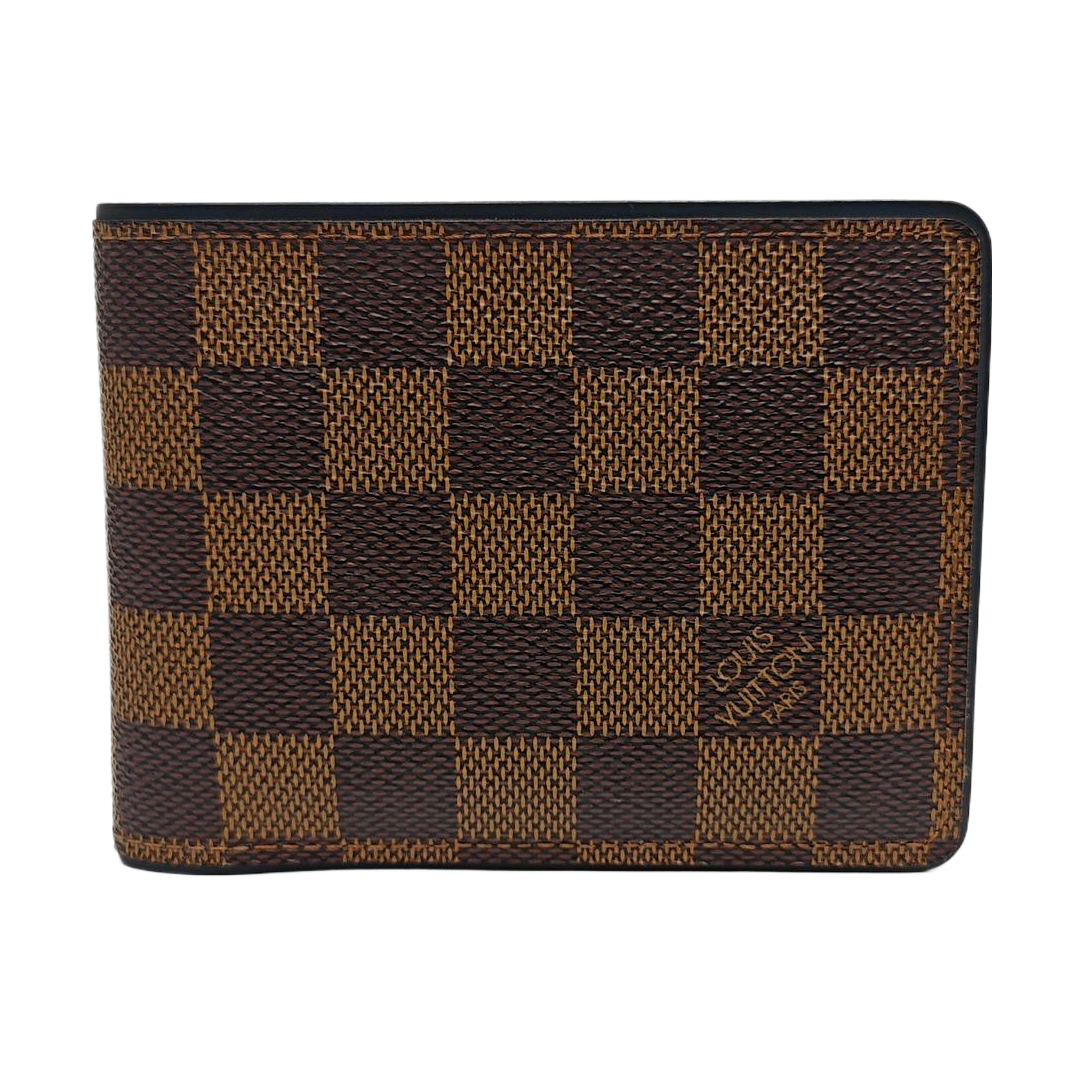 Damier Ebene Coated Canvas Wallet Brown