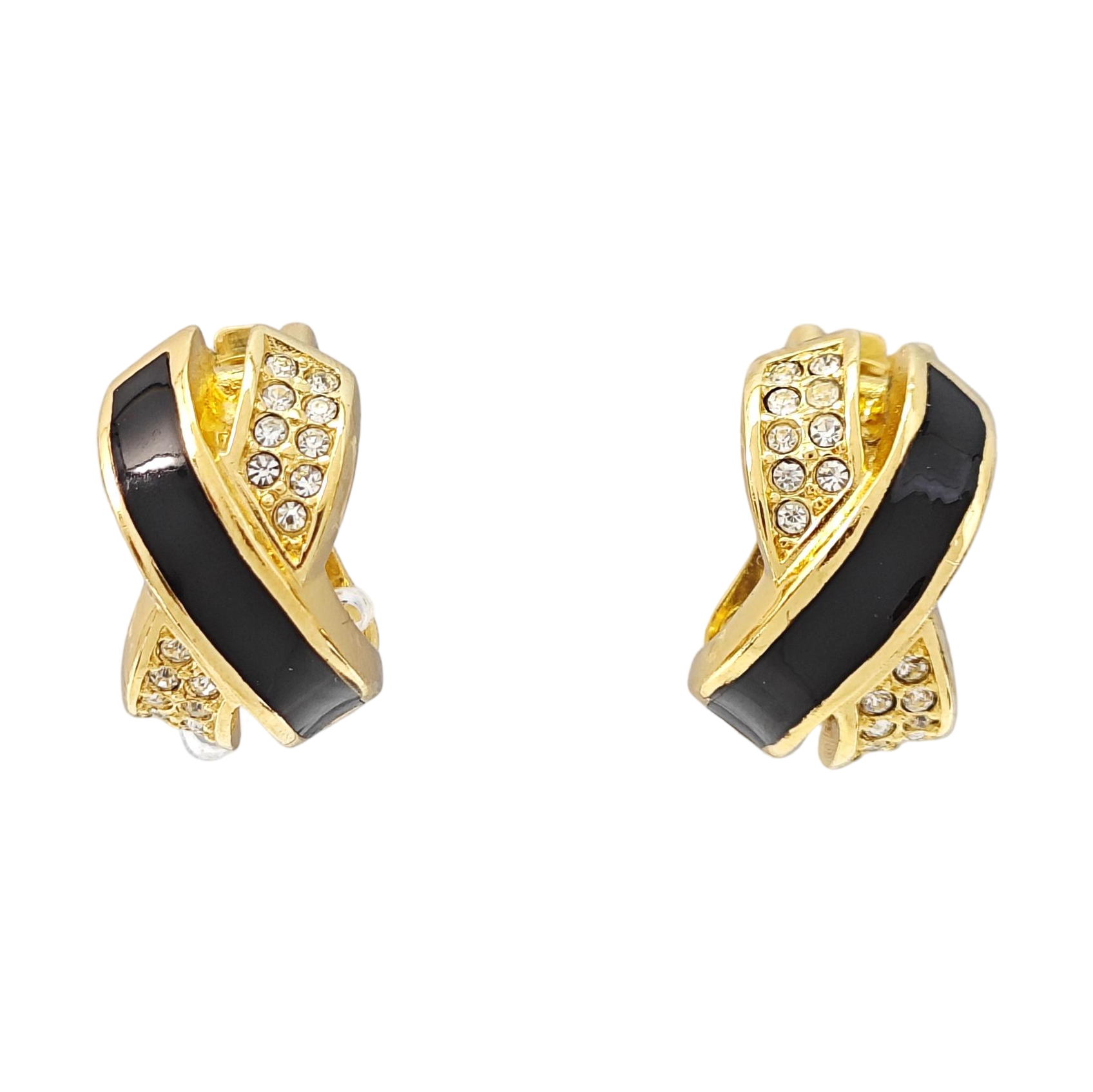 Metal Gold Clip On Earrings