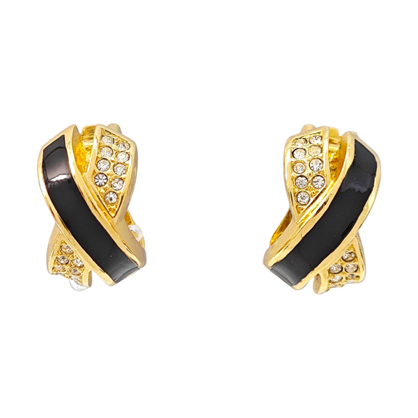 Metal Gold Clip On Earrings