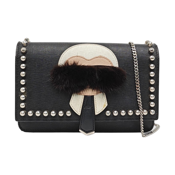 Authenticated pre-owned  Karlito Calfskin Black - Shoulder Bag at Looply