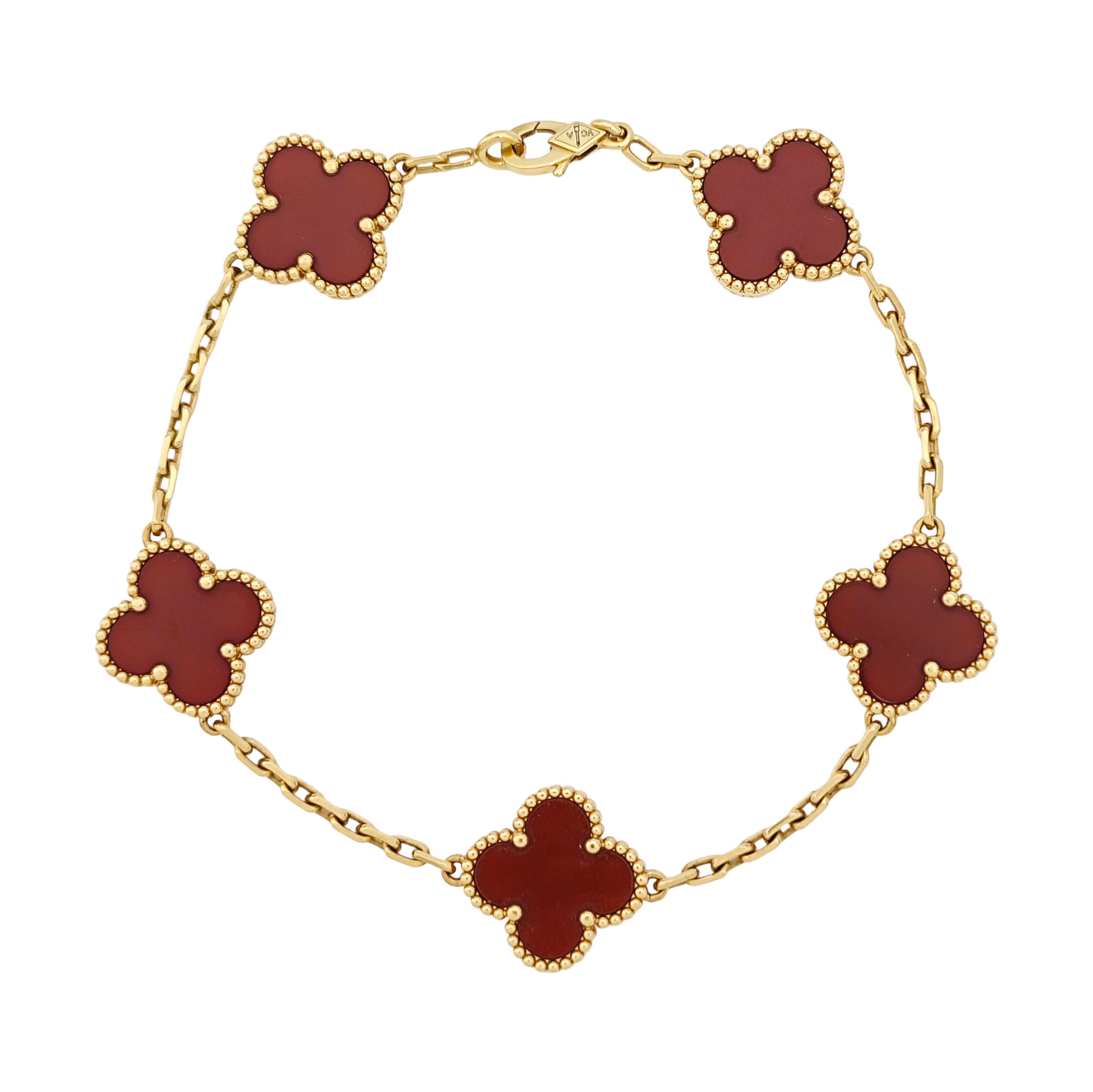 Vintage Alhambra 18k Gold Bracelet