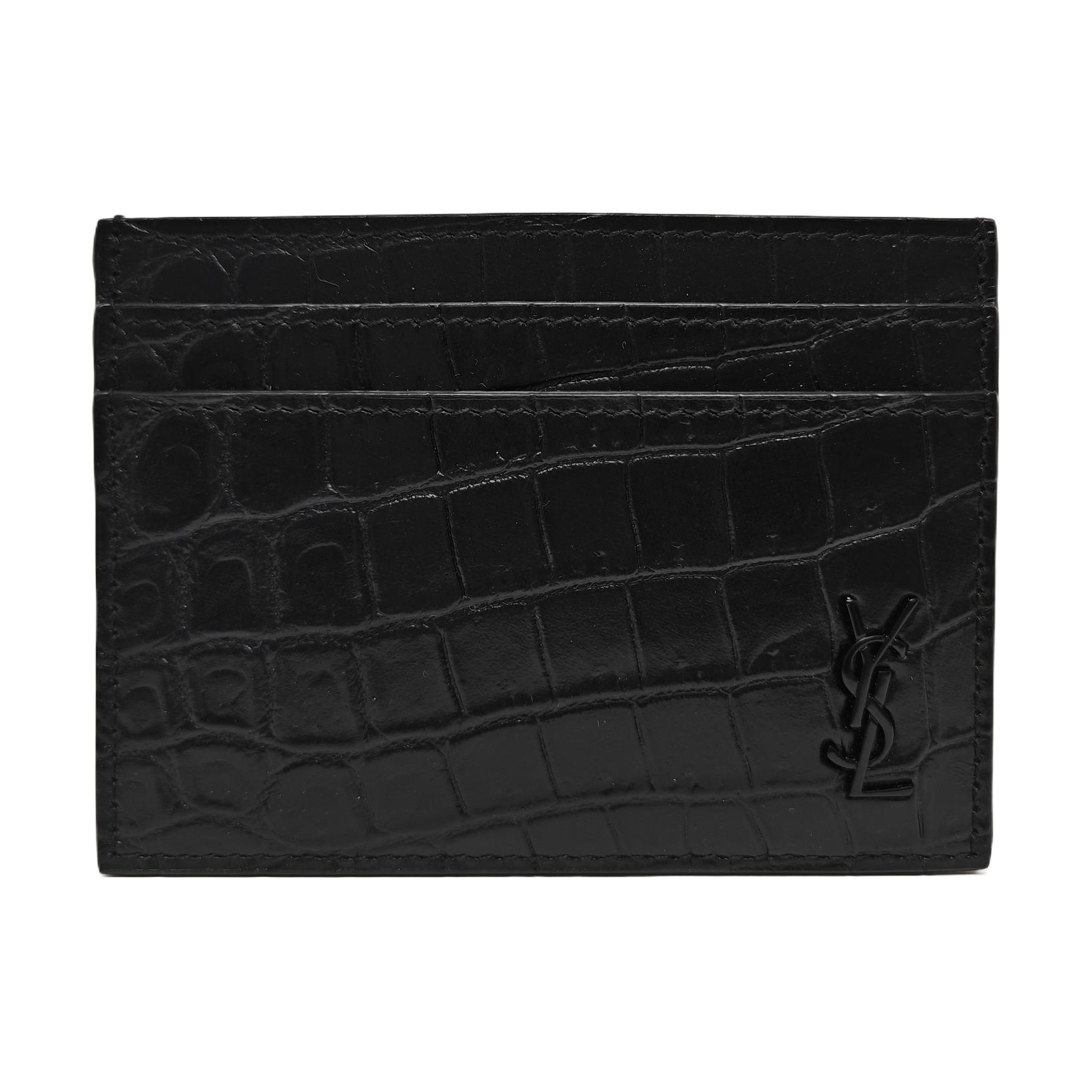 MONOGRAM Calfskin Black Card Holder