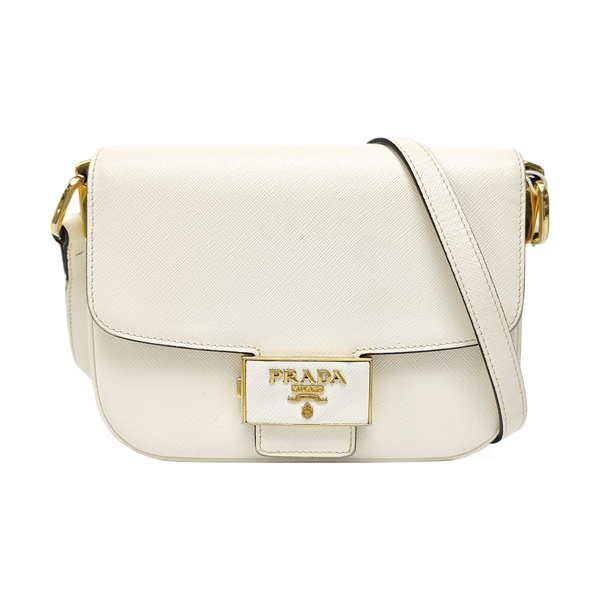 Emblème Calfskin White