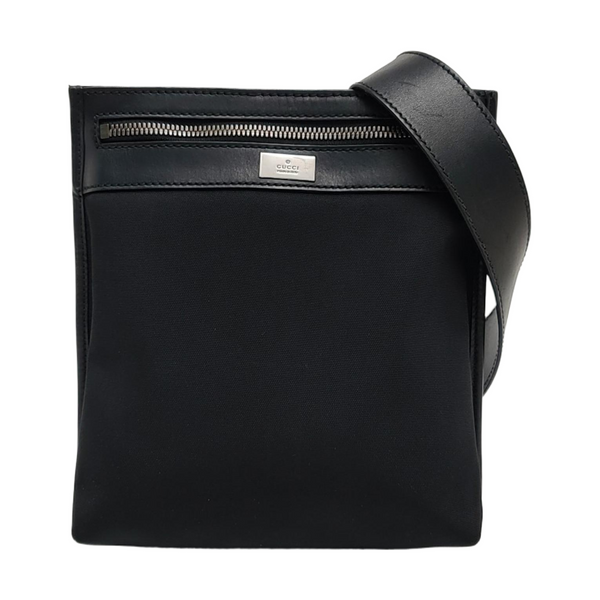 Fabric Shoulder Bag Black