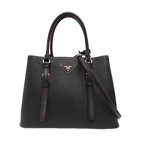 Denim Small Saffiano Calfskin Black