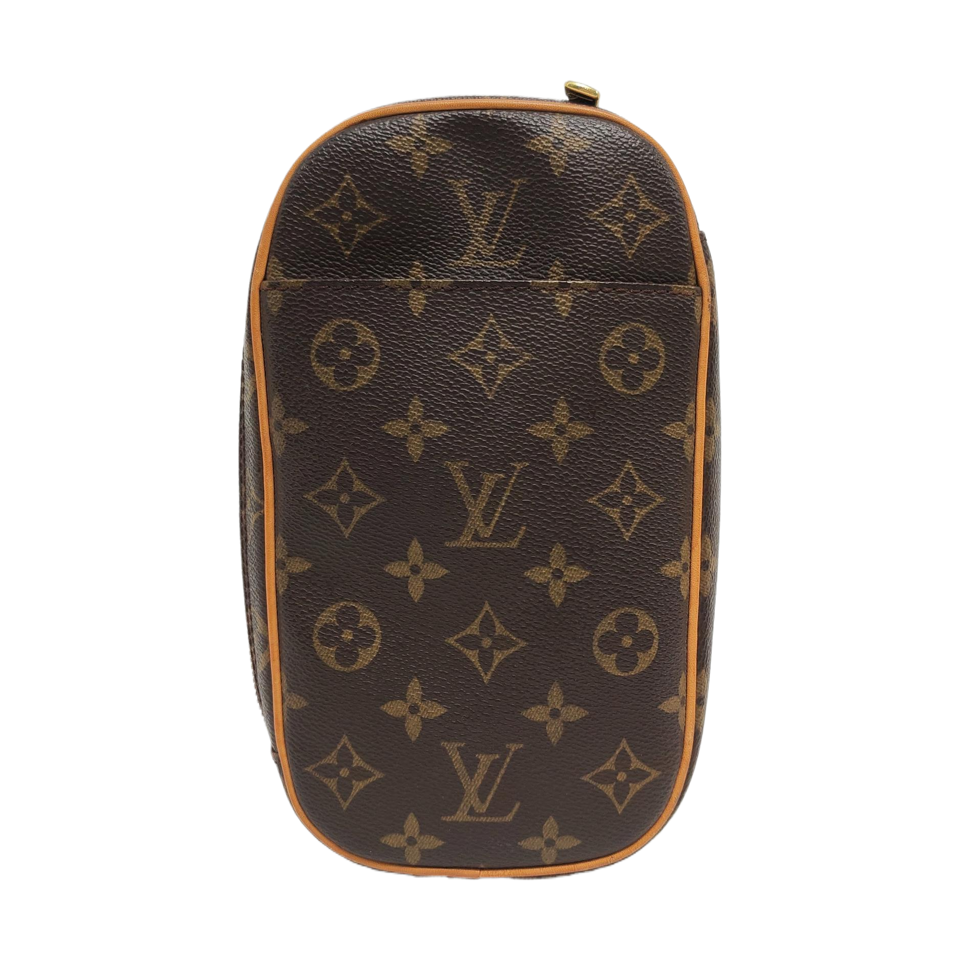 GANGE Monogram Coated Canvas Brown