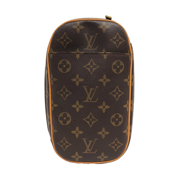GANGE Monogram Coated Canvas Brown