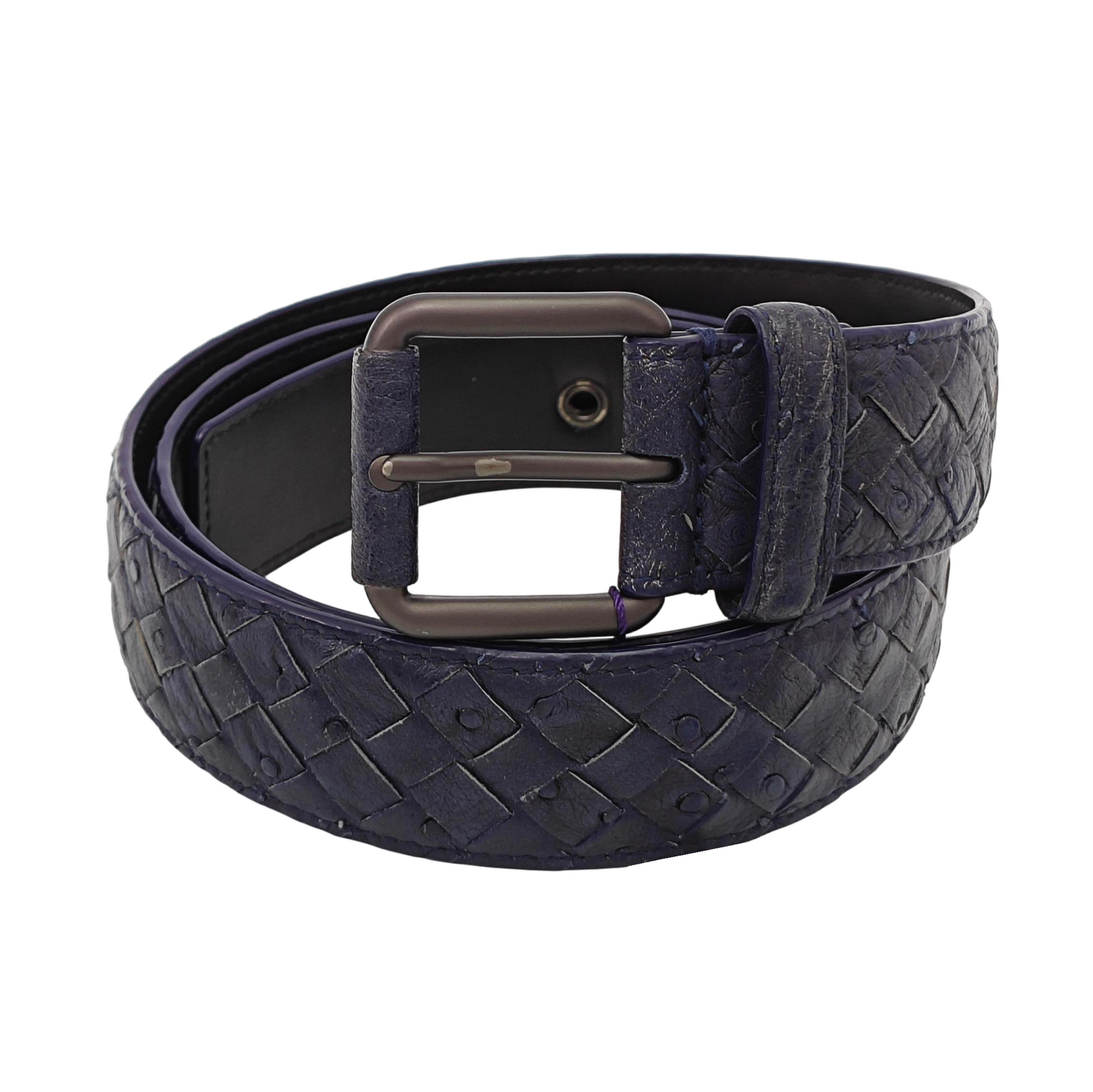 Leather Belt Blue