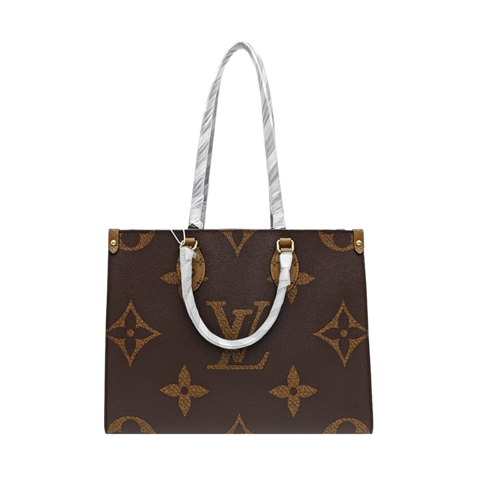 ONTHEGO MM Monogram Coated Canvas Brown