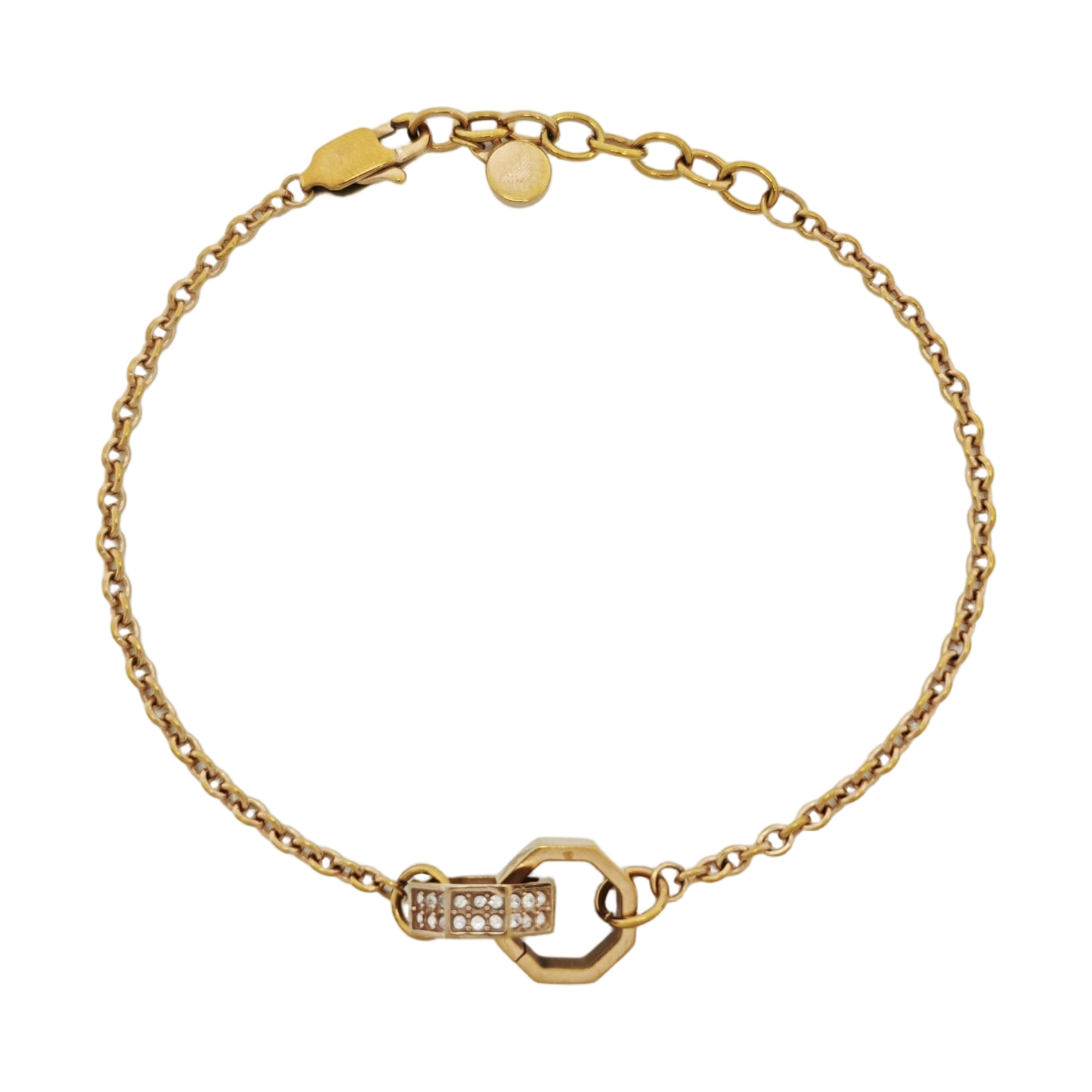 Steel Rose Gold Bracelet