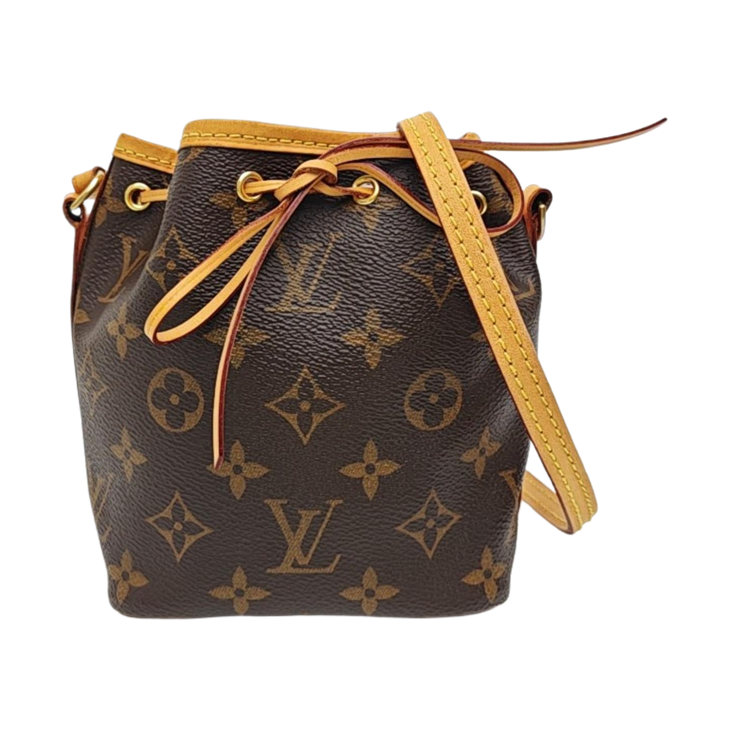 NÉONOÉ Nano Monogram Coated Canvas Brown
