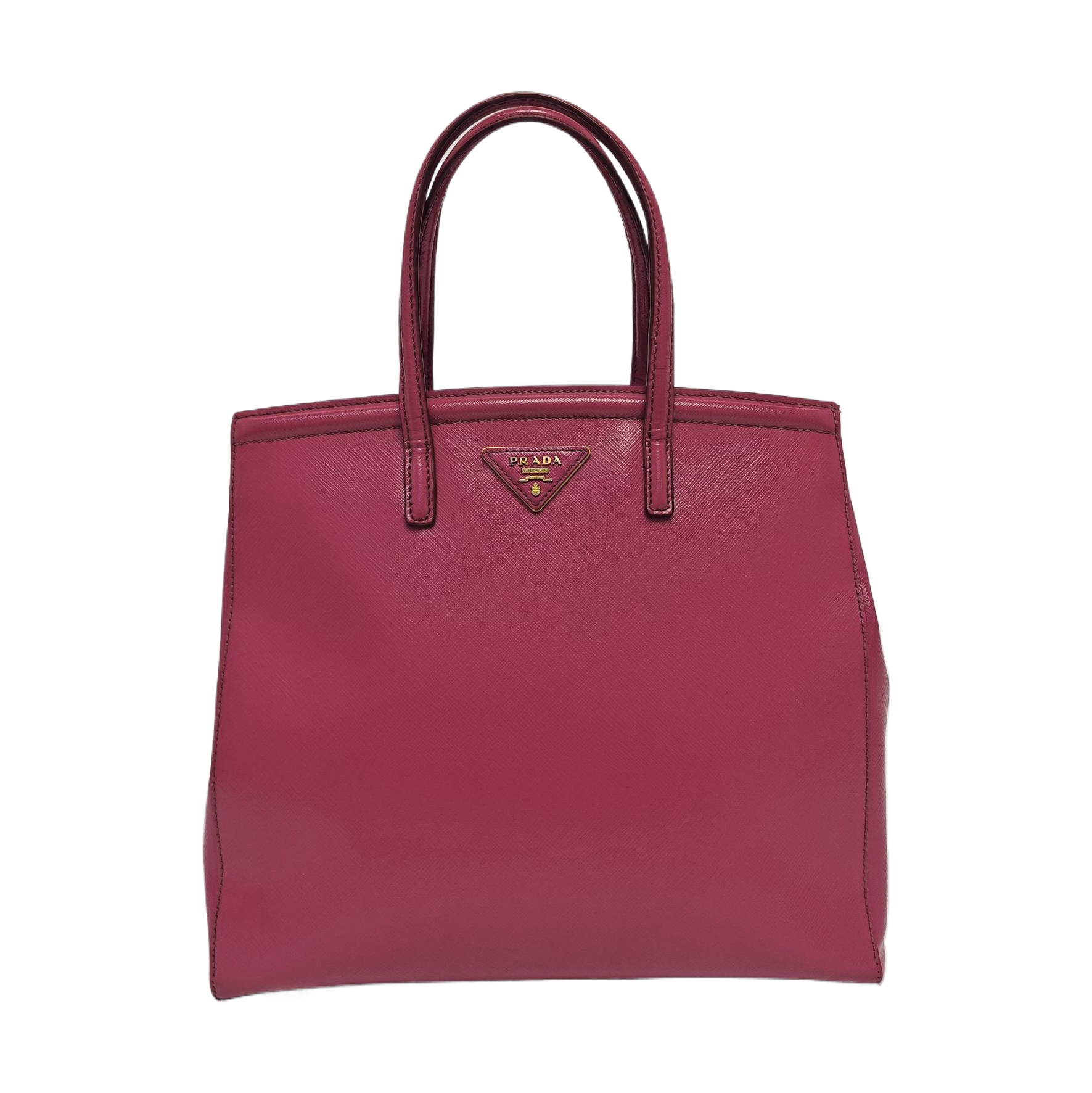 Saffiano Calfskin Top Handle Bag Red