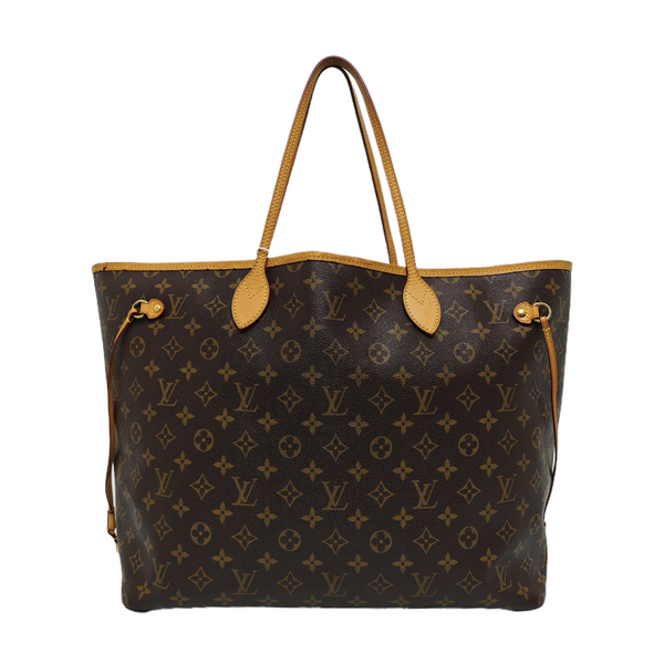 NEVERFULL GM Monogram Coated Canvas Brown