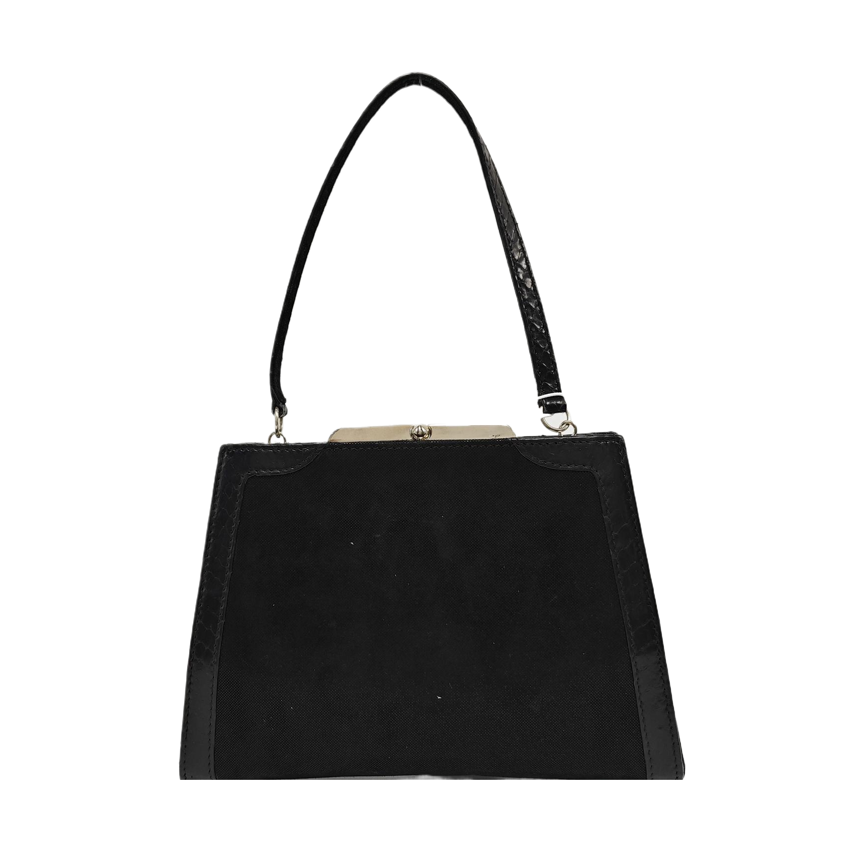 Canvas Top Handle Bag Black