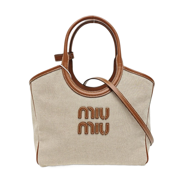 Canvas Shoulder Bag Beige