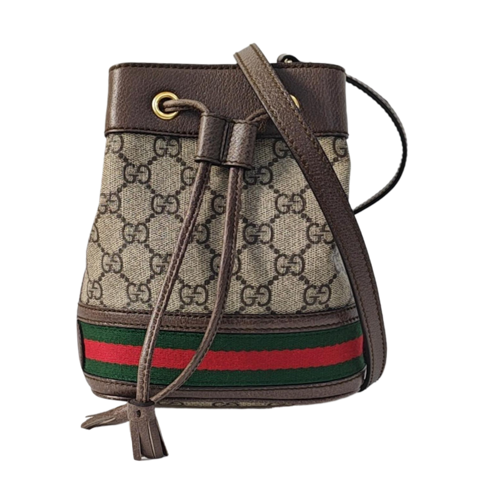 Ophidia Mini Monogram Coated Canvas Beige