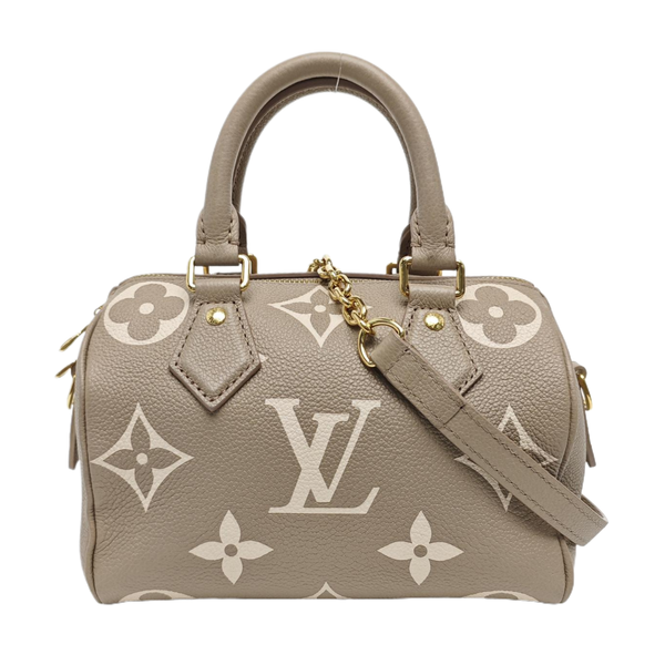 SPEEDY 20 Monogram Calfskin Gray