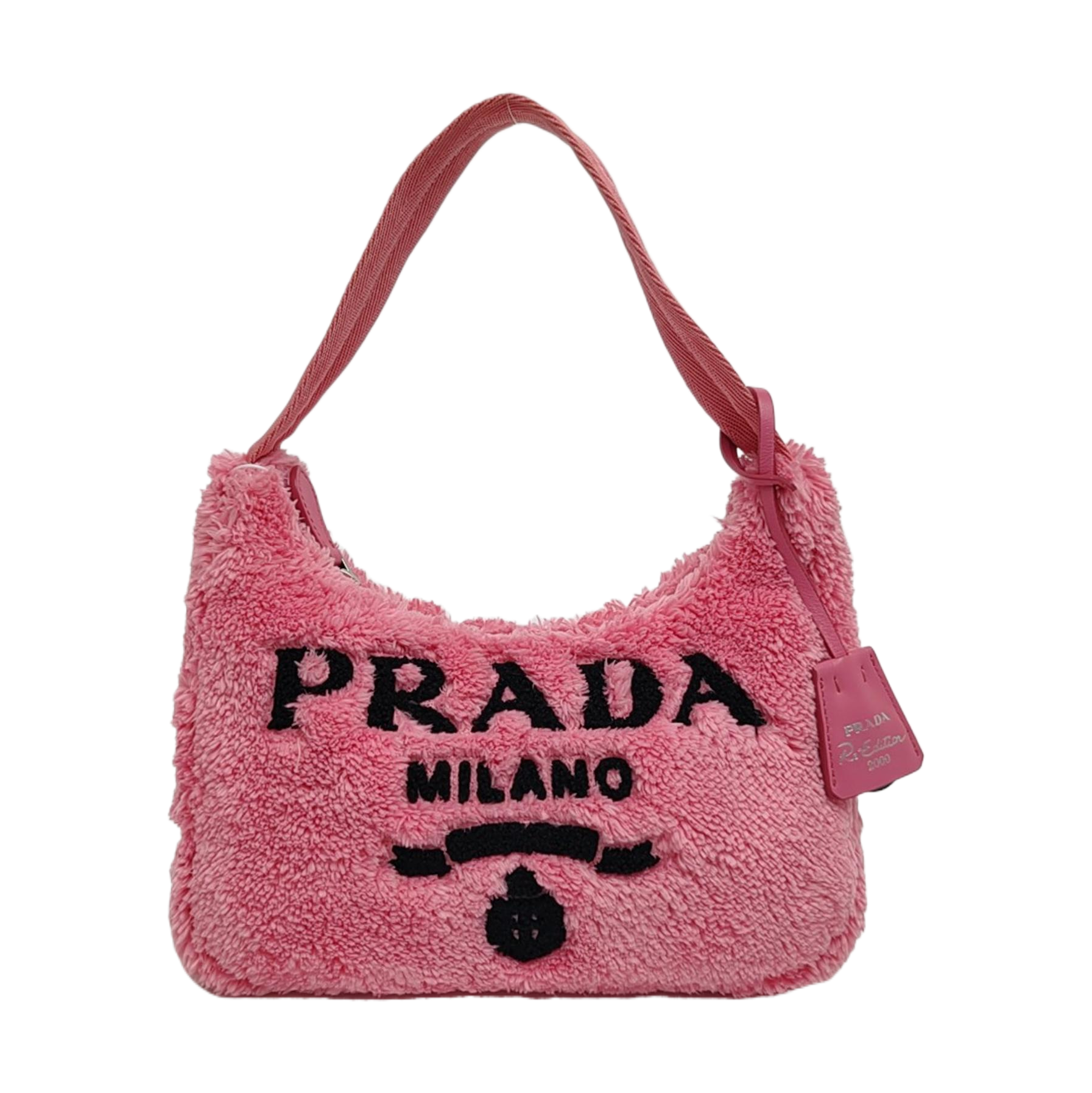 Authenticated pre-owned  Re-Edition2000 Mini Fabric Pink - Top Handle Bag at Looply