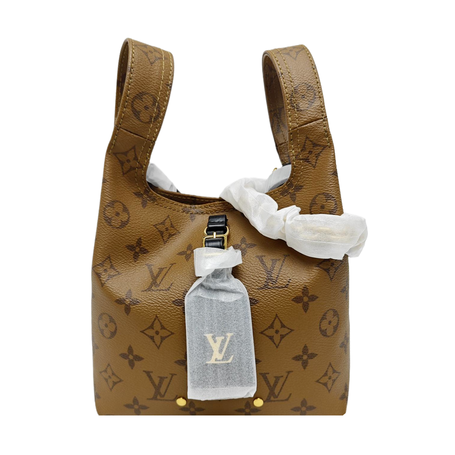 ATLANTIS BB Monogram Coated Canvas Brown