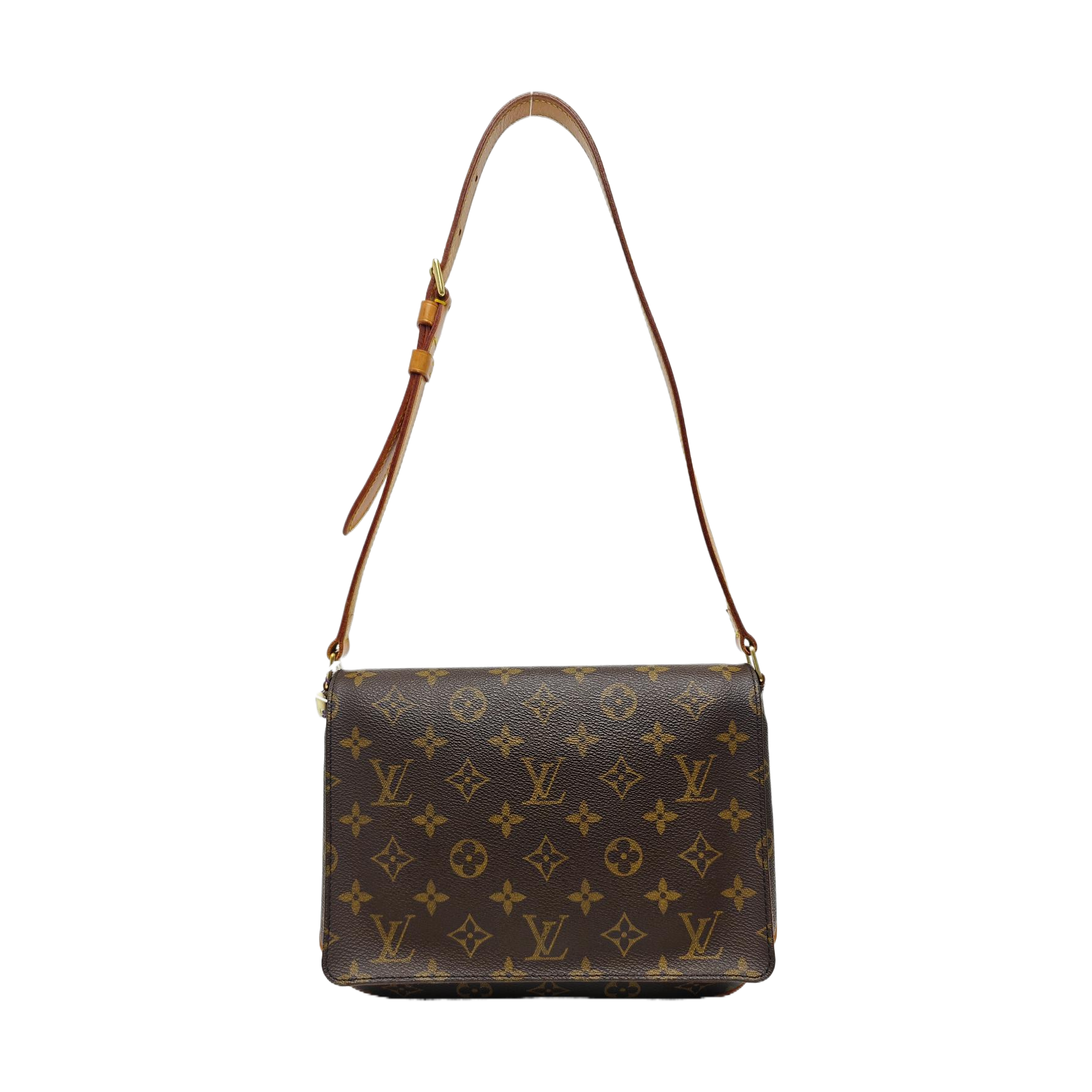 MUSETTE TANGO Monogram Coated Canvas Brown