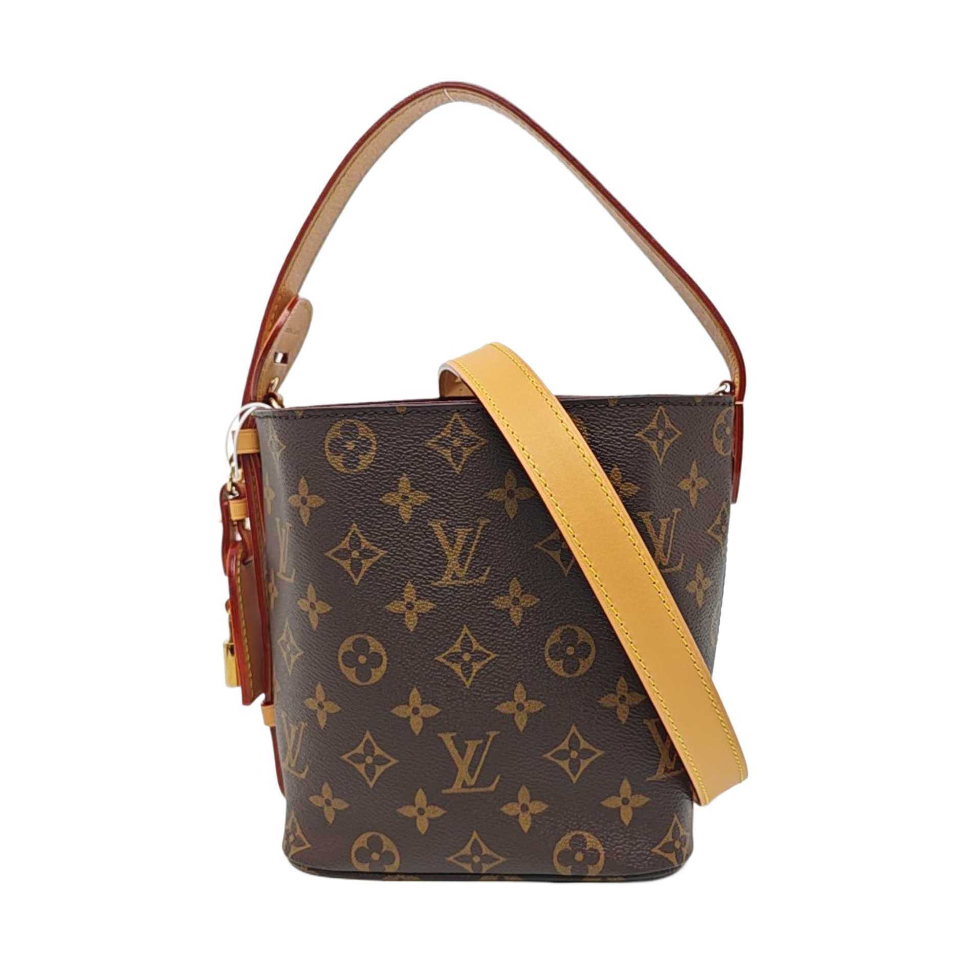 ALL IN BB Monogram Coated Canvas Brown