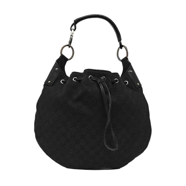 Monogram Canvas Tote Bag Black