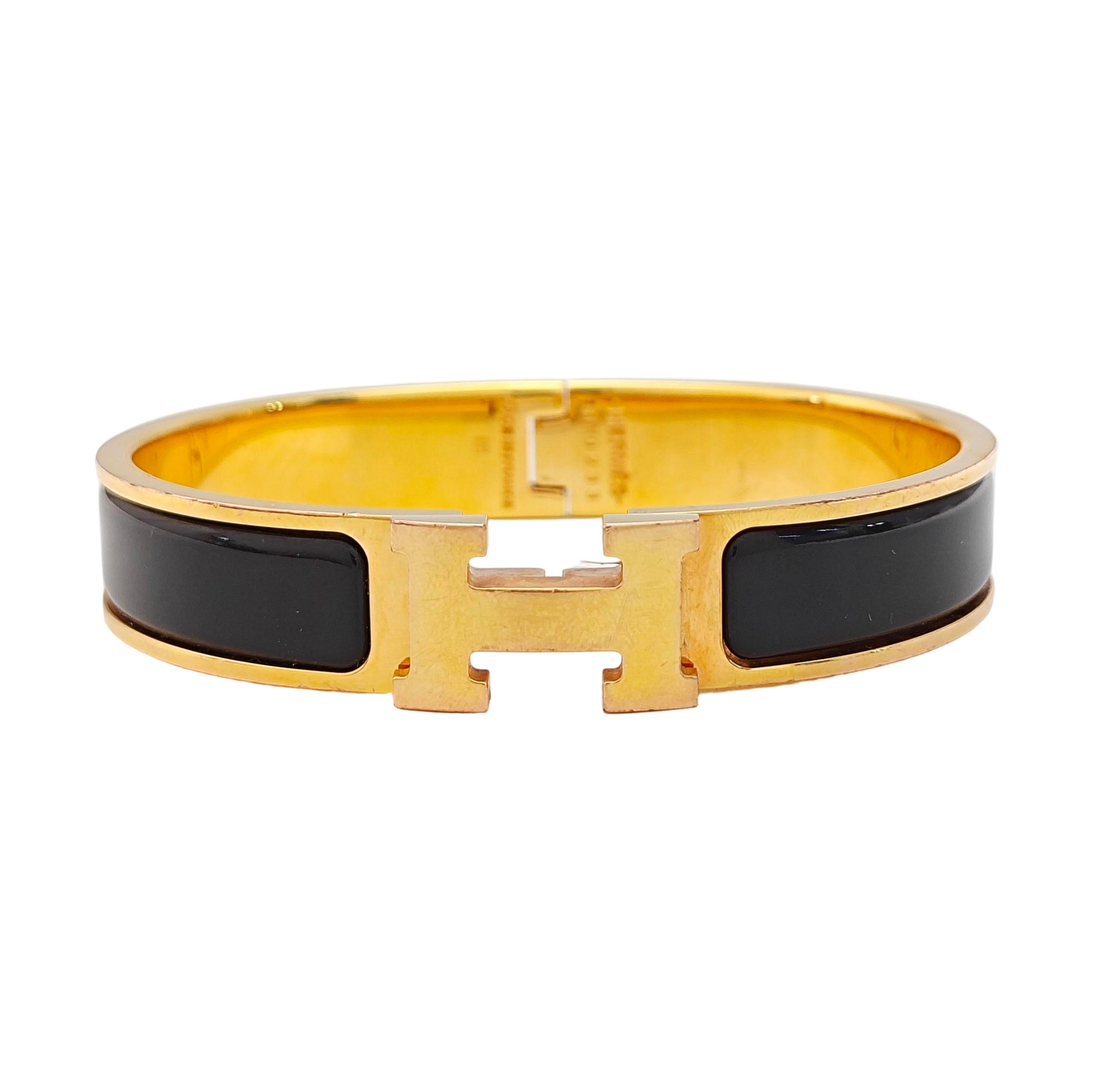Clic H Metal Gold Bangle