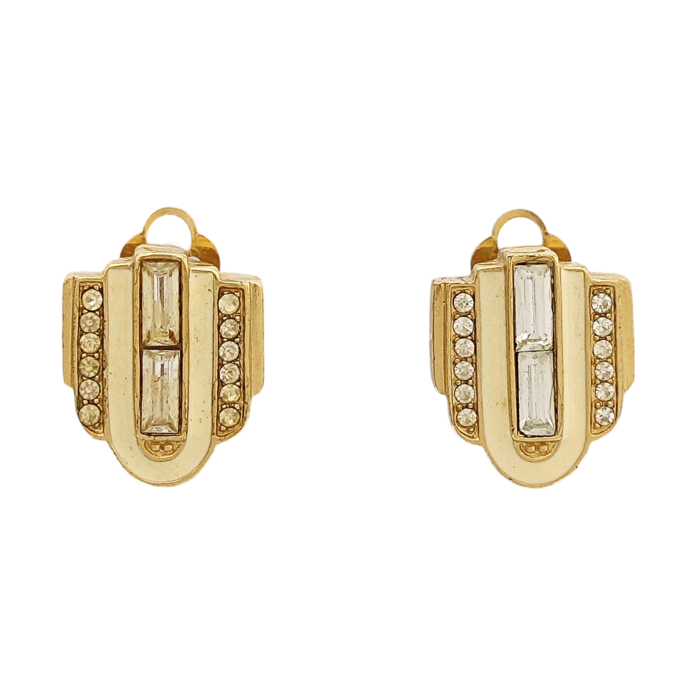 Metal Gold Clip On Earrings