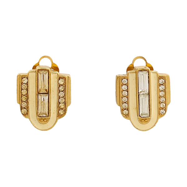 Metal Gold Clip On Earrings