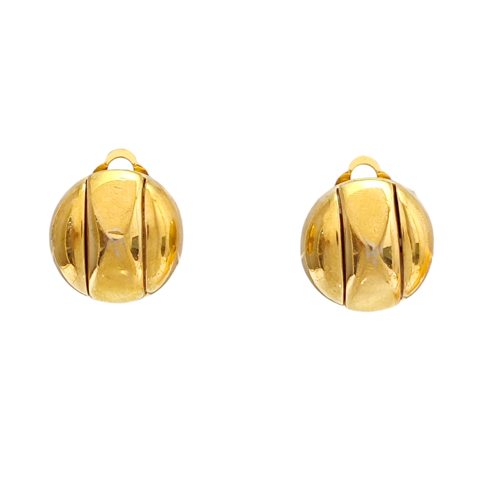 Metal Gold Clip On Earrings