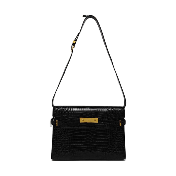 MANHATTAN Medium Calfskin Black