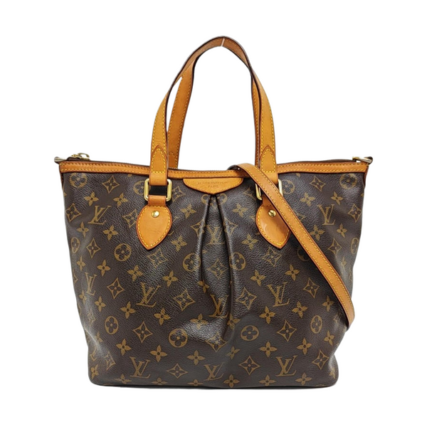 PALERMO PM Monogram Coated Canvas Brown
