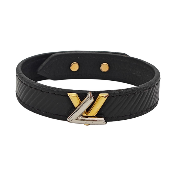 Leather Black Bangle