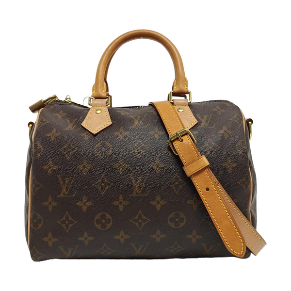 SPEEDY 25 Monogram Coated Canvas Brown