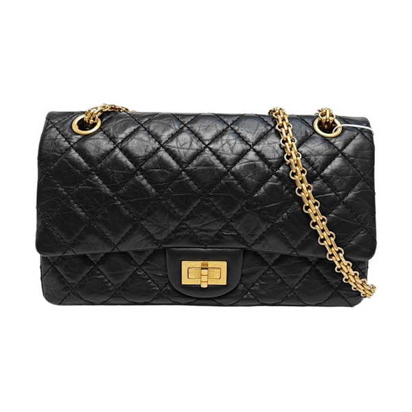 2.55 225 (small) Quilted Calfskin Black