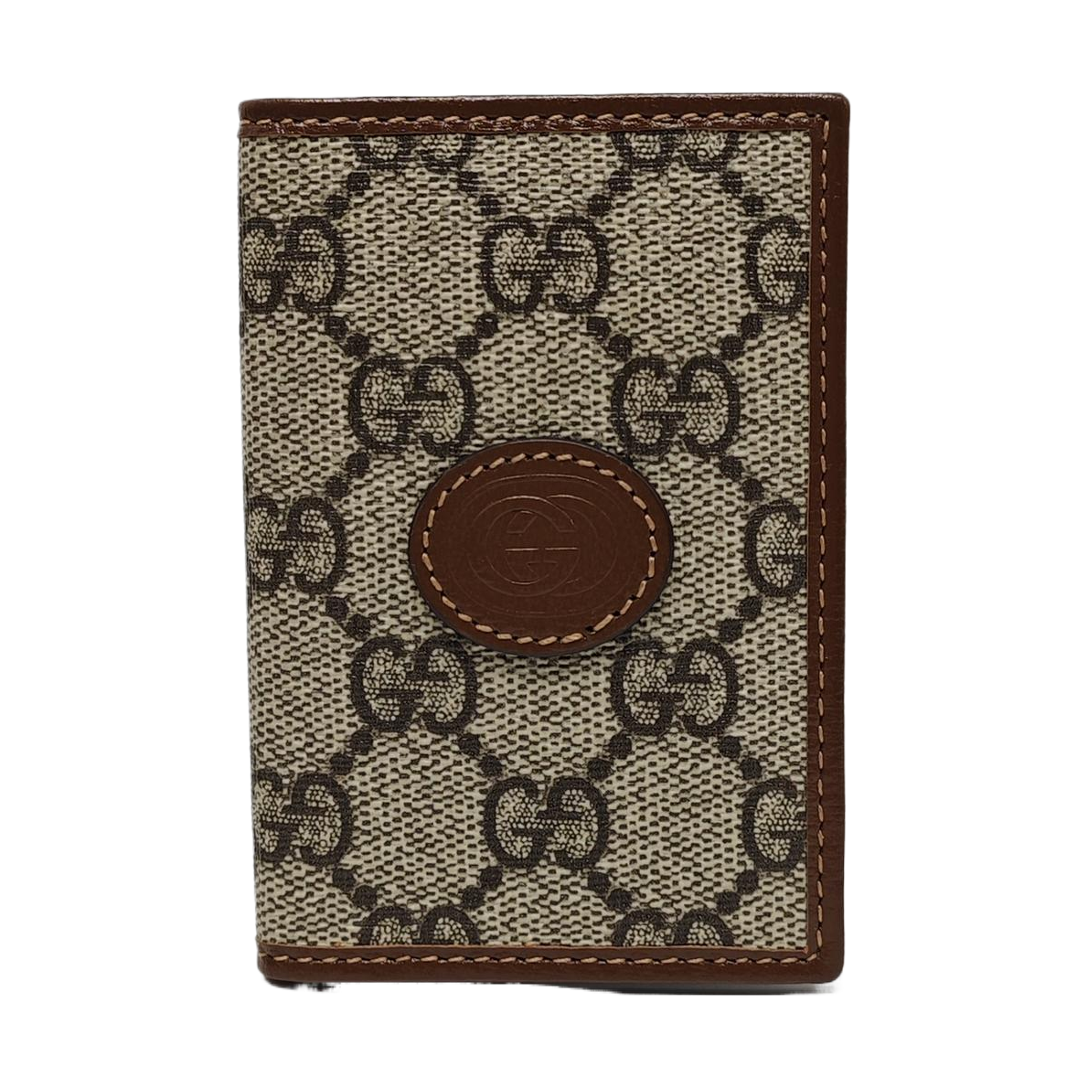 Retro Monogram Coated Canvas Black Card Holder