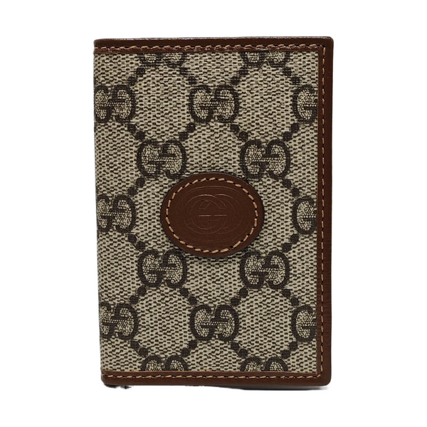 Retro Monogram Coated Canvas Black Card Holder