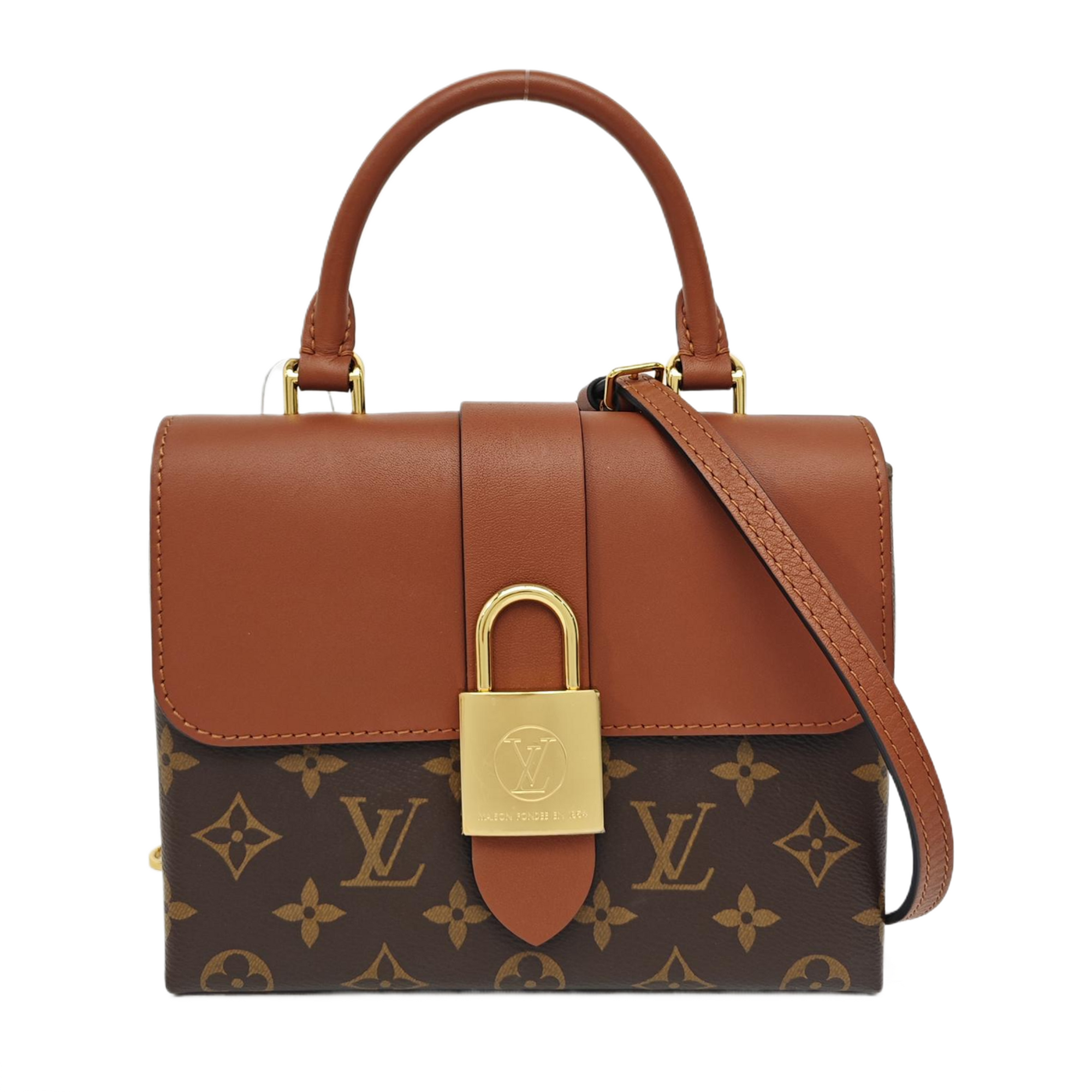 LOCKY BB Monogram Coated Canvas Brown