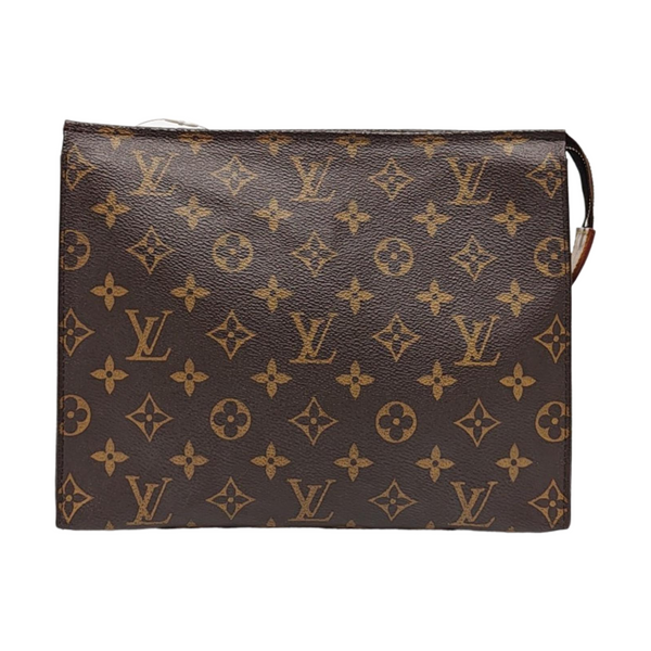 TOILET POCKET 26 Monogram Coated Canvas Brown