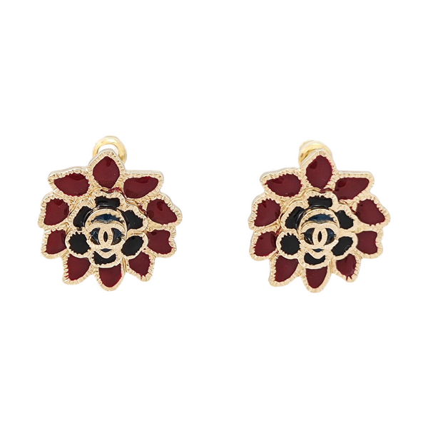 Metal Multicolor Stud Earrings